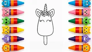 My Little Pony Drawing for Kids | Sweet Unicorn Ice Cream Coloring 🍦🌈