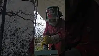 Window redo - cutting window frame back out reuse angle ironn 