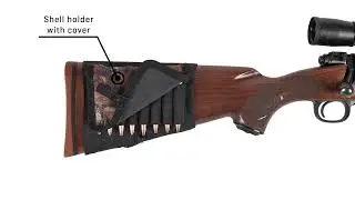 Buttstock Shell Holder and Cartridge Holder for Riles and Shotguns by Allen