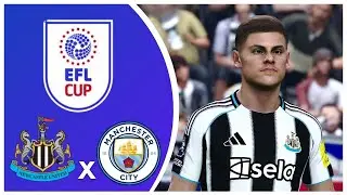 NEWCASTLE X MANCHESTER CITY  |   EFL CUP  |  SIMULAÇÃO REALISTA | PES GOGOSZ PATCH