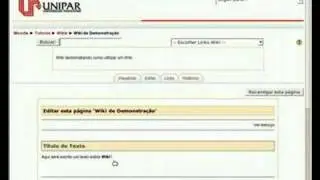 Princípios Básicos do Wiki do Moodle
