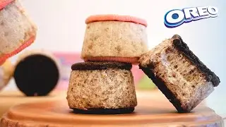 Sakura Matcha & Oreo Sandwich Ice Cream | Only 3 Ingredients
