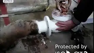 EXTREMELY HOT PIPE Insulated with ISOLLAT Nano Thermal Insulation Coating / IZOTECK