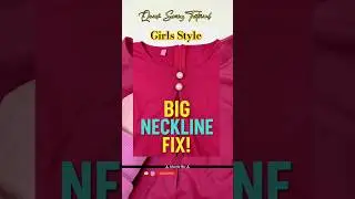 Tighten Your Neckline in Seconds | Big Neckline? Fix It Like This 👕😎 #shorts #diy #neckstrength