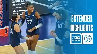 Penn State at Illinois | Extended Highlights | Big Ten Volleyball | 11/09/2025