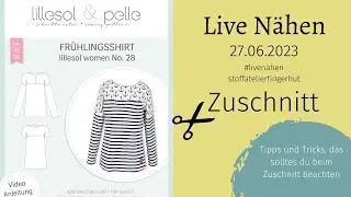 Zuschnitt Live Nähen Frühlingsshirt