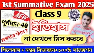 class 9 history 1st unit test 2025 || class 9 history 1st unit test 2025 suggestion