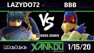 S@X 337 SSBM - BBB (Falco) Vs. LazyDo72 (Marth) Smash Melee Losers Semis