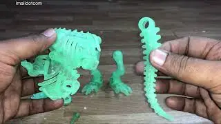 T-Rex Skeleton 🦴  & Dino 🦖 DIY STEM Dinosaur Toy Assembly with nut 🔩  and bolt #imalidotcom