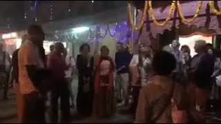 Diwali dance by our Spanish group at The Silk Route Restaurant Agra