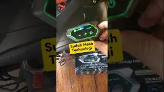 Mantul 🤩 Blaise V50 Max Sudah Mesh intercom helm #intercom
