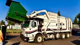Crazy Loud, Growling, and Revving Volvo WX Wittke Garbage Truck!!