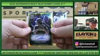 2022 Bowman's Best Baseball Hobby 8 Box FULL CASE Break #17