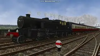 Openrails - Fairburn Tank engine leaving Stoke. The route is Bob Pegg's Potteries Loop Line.