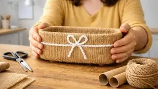 Incredible 😍 DIY Basket Made from Toilet Paper Rolls and Cardboard | Best from Waste