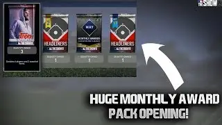 HUGE Monthly Awards Pack Opening! MLB The Show 19 Diamond Dynasty
