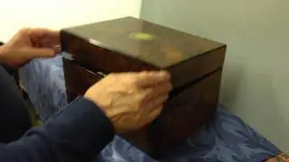 Burr Walnut Jewellery Box 1850