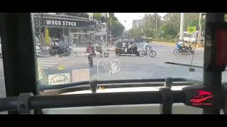 NMMT JBM electric AC bus ride from Vashi to Thane.