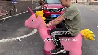 RD074-Pink Unicorn Scooter