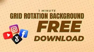 Free Grid Rotation Motion Background Download | 4K Orange Grid Loop Animation