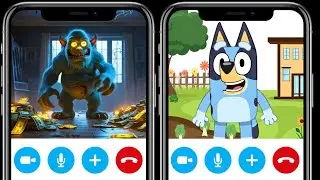 Sonic and Bluey in the Haunted House &ndash; Scary Adventure for Treasure! #Sonic #Bluey #HauntedHouse