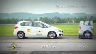 BMW 2 Series Active Tourer AEB City Test - Active Guard