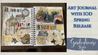 Art Journal with IOD New Spring Release | Pastiche Stamp