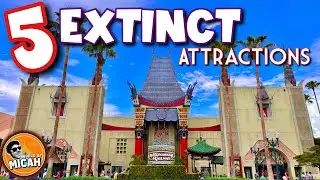 Top 5 Extinct Attractions at Disney's Hollywood Studios | Nostalgia and Hidden Gems Revealed! 4K