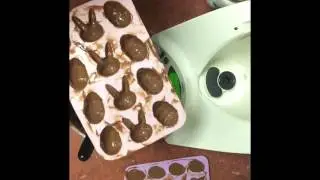 LCHF vanilla cream filled easter eggs