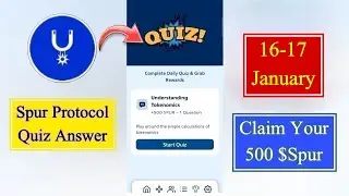 Spur Protocol Quiz Today 16 Jan | Spur Protocol Quiz Answer Today | Spur Protocol Daily Quiz Today