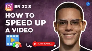 How to SPEED UP a VIDEO on INSTAGRAM in 32 S