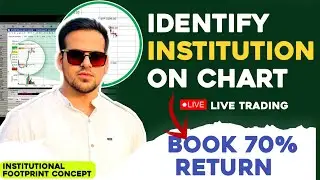 Identify institution on chart || institutional footprint concept || institutional trading