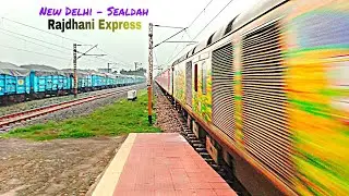 12314/New Delhi-Sealdah Rajdhani Express | Rajdhani express at full speed | Train Ji |Train video-12
