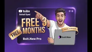 Как получить Bolt.new Pro бесплатно на 3 месяца &mdash; 100% легально и официально!🚀