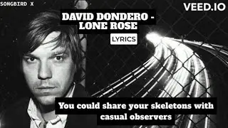 David Dondero - Lone Rose (Lyrics)