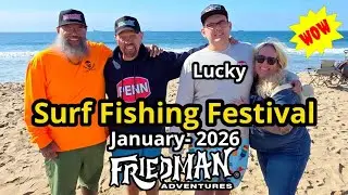 Great people, huge crowd, fun times at the Friedman Adventures surf fishing festival!