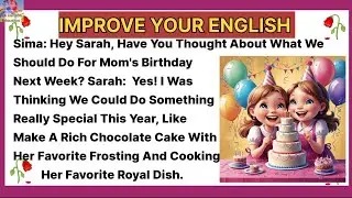 improve your english Top-secret Birthday Prep by Sarah and Sima for mother| learn english.