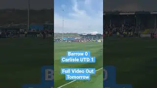 Barrow AFC 0-1 Carlisle United #cufc #carlisleunited #efl #awaydays #limbs