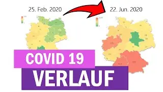 COVID 19 kumulierte F&auml;lle in Deutschland im Zeitverlauf auf einer Landkarte