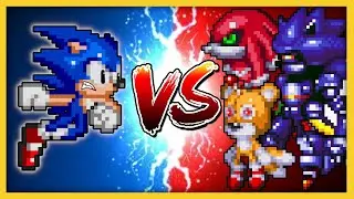 SMBZ TEAM MECHA SONIC VS SONIC in SONIC MANIA! Mod Preview