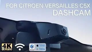 ACARCAM Plug and Play Dash Camera for Citroen C5X with 4K and Wifi Connection
