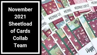November 2021 Sheetload of Cards - Dog and Cat Themed Christmas Cards!🐶🐱
