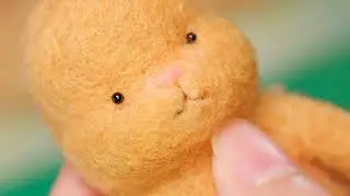 [Jungle Forest Handmade] wool felt | stop motion animation | kitten tying shoelaces |