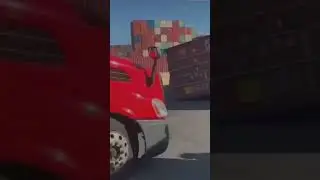 (ACCIDENT !)2nd Week as a Port Driver 😩 #truck #shorts #trucking #cdl #tractor