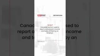 The T4 slip is a Canadian tax form that reports employment income, deductions, and contributions.