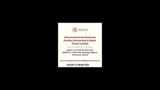 Doha Institute for Graduate Studies Scholarship in Qatar 🇶🇦 2025 #dohainstitute #qatar #scholarship
