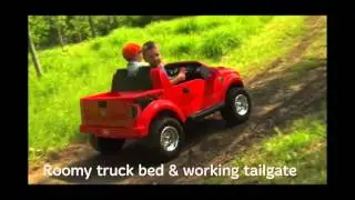 Fisher Price Ford Power Wheels&reg; Ford F 150 SVT Raptor Blue Truck For Kids demo
