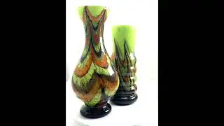 Vintage Italian Empoli Murano Cased Art Glass