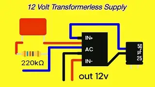 220V to 12V Supply Without Transformer | DIY Electronics @Did-u-knnow