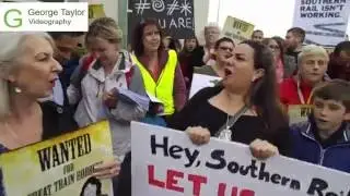 Seaford Southern Rail protest - George Taylor Productions gt-productions.co.uk